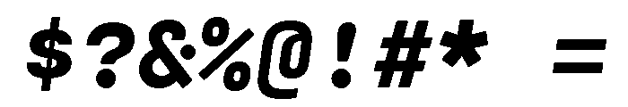 Cartograph Heavy Italic Font OTHER CHARS