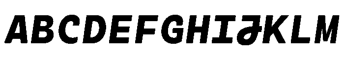 Cartograph Heavy Italic Font UPPERCASE