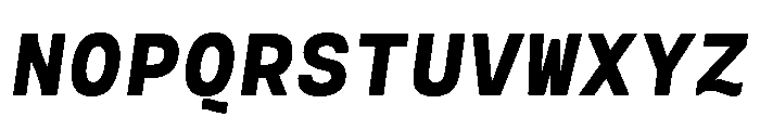 Cartograph Heavy Italic Font UPPERCASE