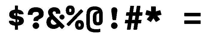 Cartograph Heavy Font OTHER CHARS