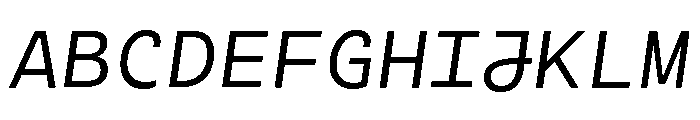 Cartograph Light Italic Font UPPERCASE