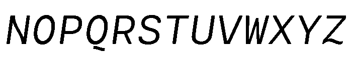 Cartograph Light Italic Font UPPERCASE