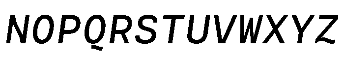 Cartograph Regular Italic Font UPPERCASE