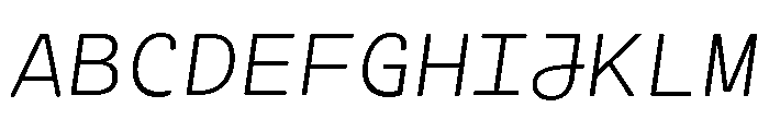 Cartograph Thin Italic Font UPPERCASE