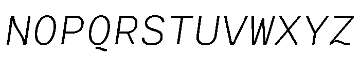 Cartograph Thin Italic Font UPPERCASE