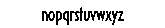 Casablanca Condensed Book Font LOWERCASE