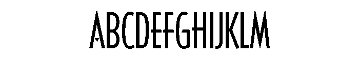 Casablanca Condensed Light Alt Font UPPERCASE