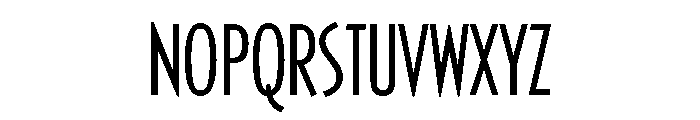 Casablanca Condensed Light Alt Font UPPERCASE