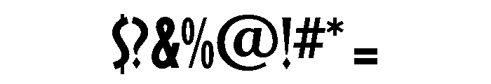 Casablanca Condensed Medium Alt Font OTHER CHARS