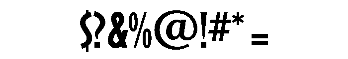 Casablanca Condensed Medium Font OTHER CHARS