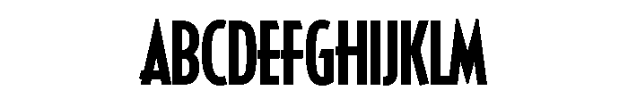 Casablanca Condensed Medium Font UPPERCASE
