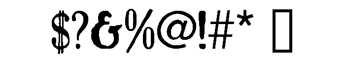 Caslon Antique Regular Font OTHER CHARS