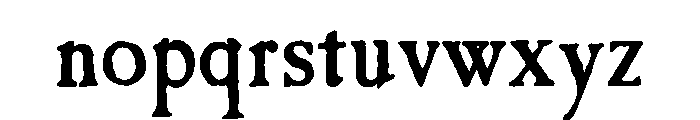 Caslon Antique Regular Font LOWERCASE