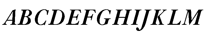 Caslon Bold Italic Font UPPERCASE