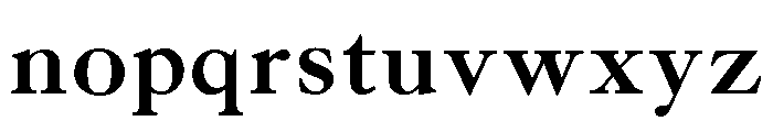 Caslon Bold Font LOWERCASE