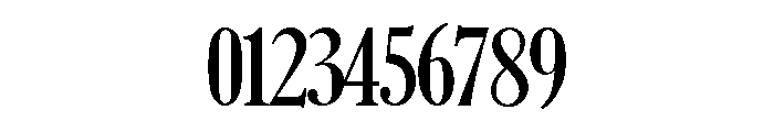 Caslon Extra Condensed Bold Font OTHER CHARS