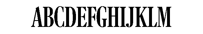 Caslon Extra Condensed Bold Font UPPERCASE