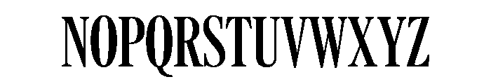 Caslon Extra Condensed Bold Font UPPERCASE