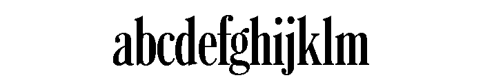 Caslon Extra Condensed Bold FONT