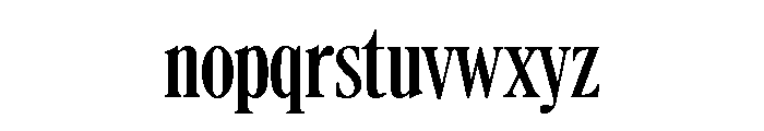 Caslon Extra Condensed Bold Font LOWERCASE