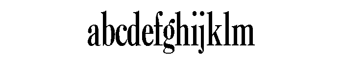 Caslon Extra Condensed Regular FONT