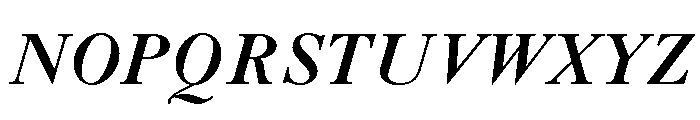 Caslon Long Bold Italic Font UPPERCASE