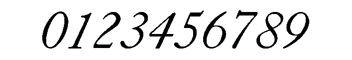 Caslon Long Regular Italic Font OTHER CHARS