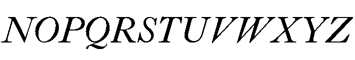 Caslon Long Regular Italic Font UPPERCASE