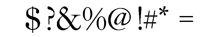 Caslon Long Regular Font OTHER CHARS