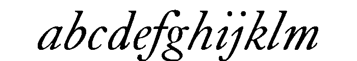 Caslon Regular Italic FONT