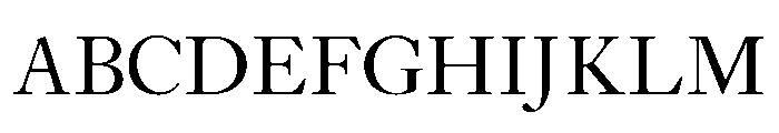 Caslon Regular Font UPPERCASE