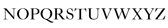 Caslon Regular Font UPPERCASE