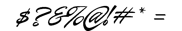 Casual Script Regular Font OTHER CHARS