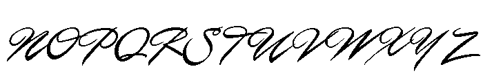 Casual Script Regular Font UPPERCASE