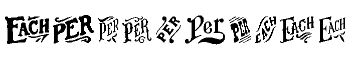 Catchwords Regular Font OTHER CHARS