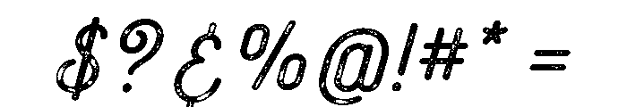 Catfish Bold Rough Font OTHER CHARS