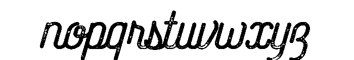 Catfish Bold Rough Font LOWERCASE