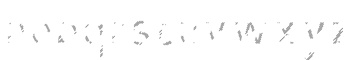 Cavalcade Inline Dashed Font LOWERCASE