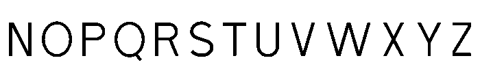 Cavalcade Inline Font UPPERCASE