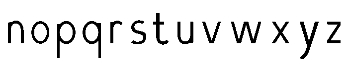 Cavalcade Inline Font LOWERCASE