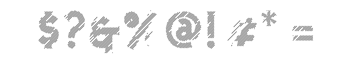 Cavalcade Lined Font OTHER CHARS