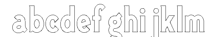 Cavalcade Outline FONT