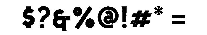 Cavalcade Rough Font OTHER CHARS
