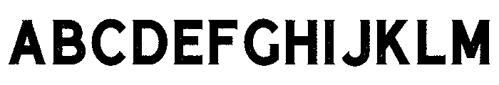 Cavalcade Rough Font UPPERCASE