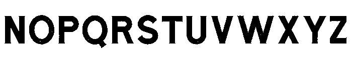 Cavalcade Rough Font UPPERCASE