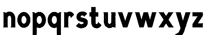 Cavalcade Rough Font LOWERCASE