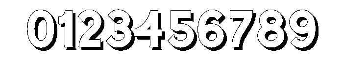 Cavalcade Shadow Font OTHER CHARS