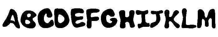 CBeebies Regular Font UPPERCASE