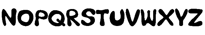 CBeebies Regular Font UPPERCASE