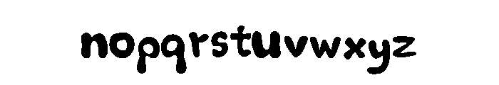 CBeebies Regular Font LOWERCASE